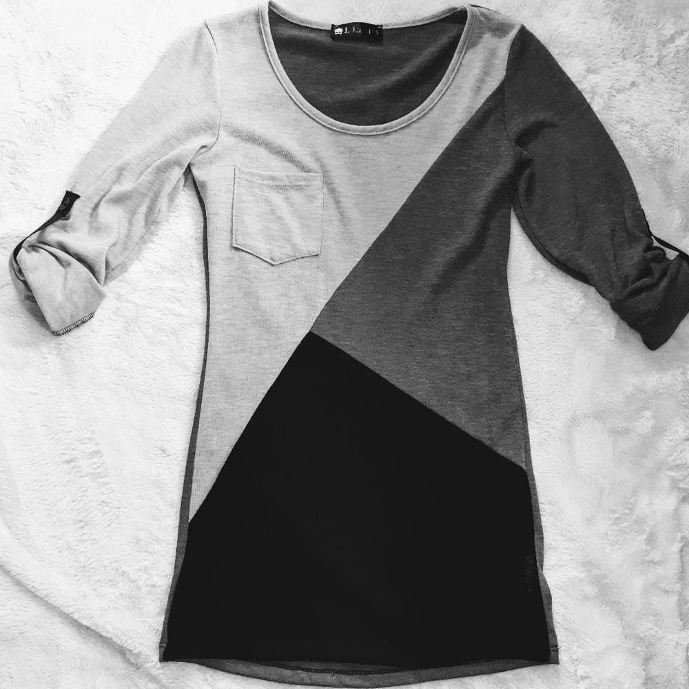 ❤️4/$20 Luna Tiks Black/Gray Leggings Tunic